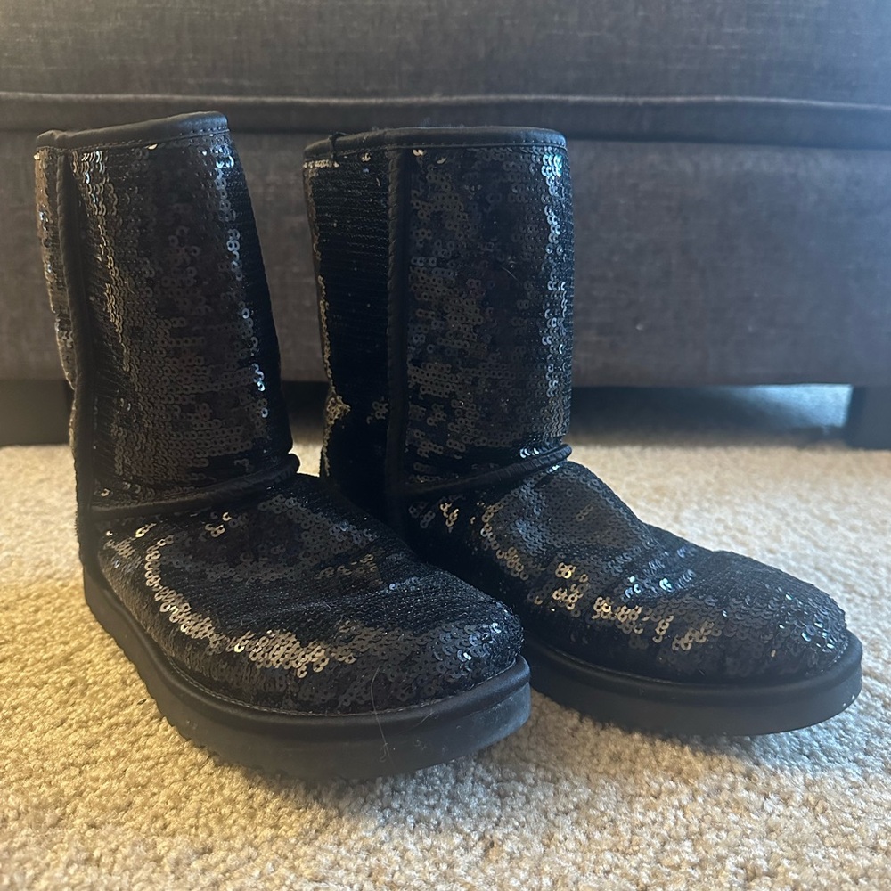 UGG Black Sequin Boots